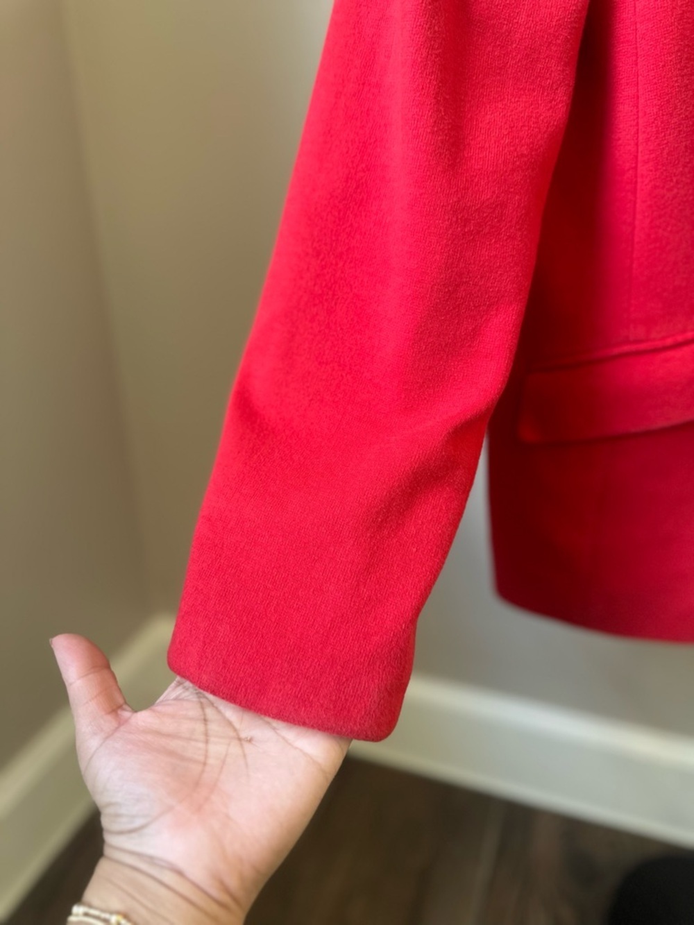 Talbots Red Single-Button Notch Blazer - Picture 5 of 14